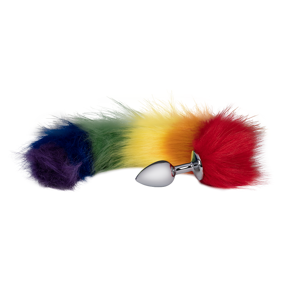 Plug Anal Cola de Zorro Arcoiris