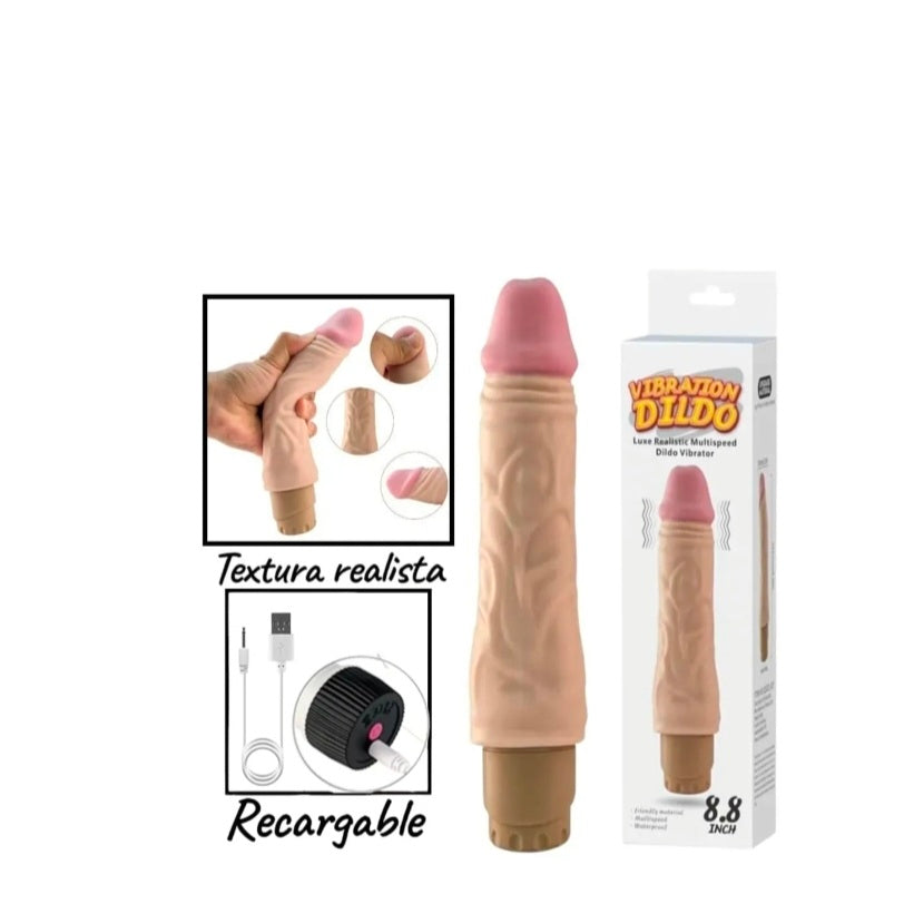 Vibrador Realista 8.8 Multivelocidad Recargable