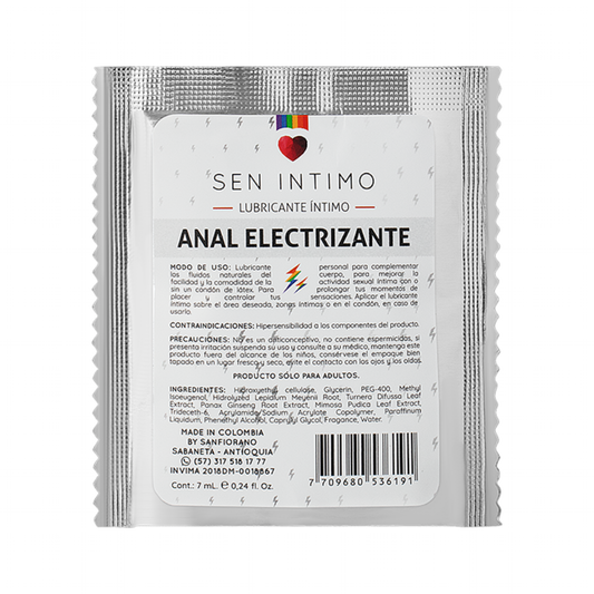 Lubricante Anal Electrizante Sen Íntimo 7ml