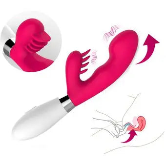 Vibrador Punto G con Estimulador de Clítoris Recargable USB Xoxo