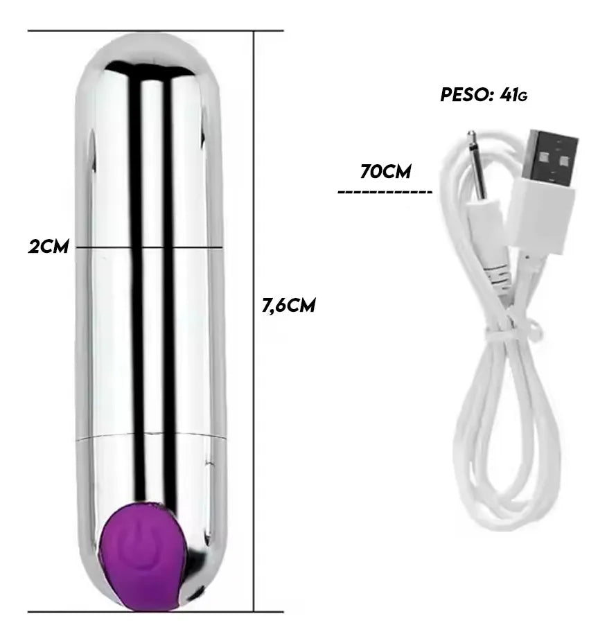 Bala Vibradora Happy Dream Recargable USB