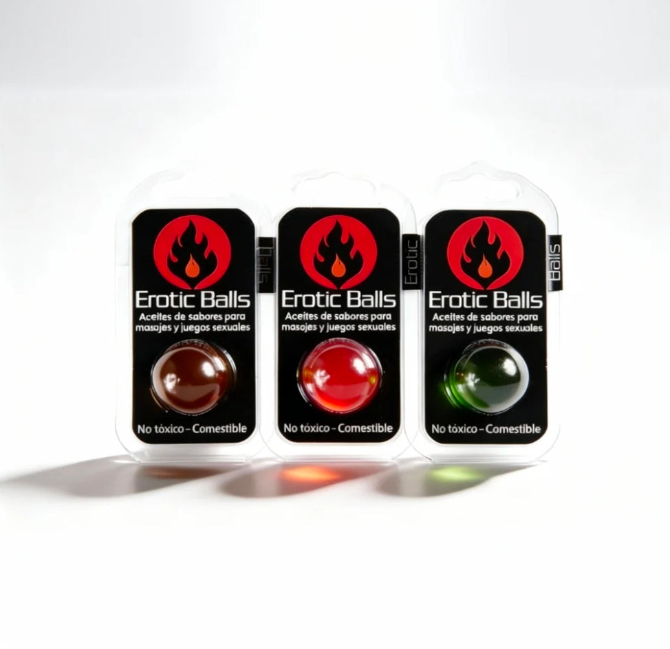 Lubricante Comestible Erotic Balls de Sabores
