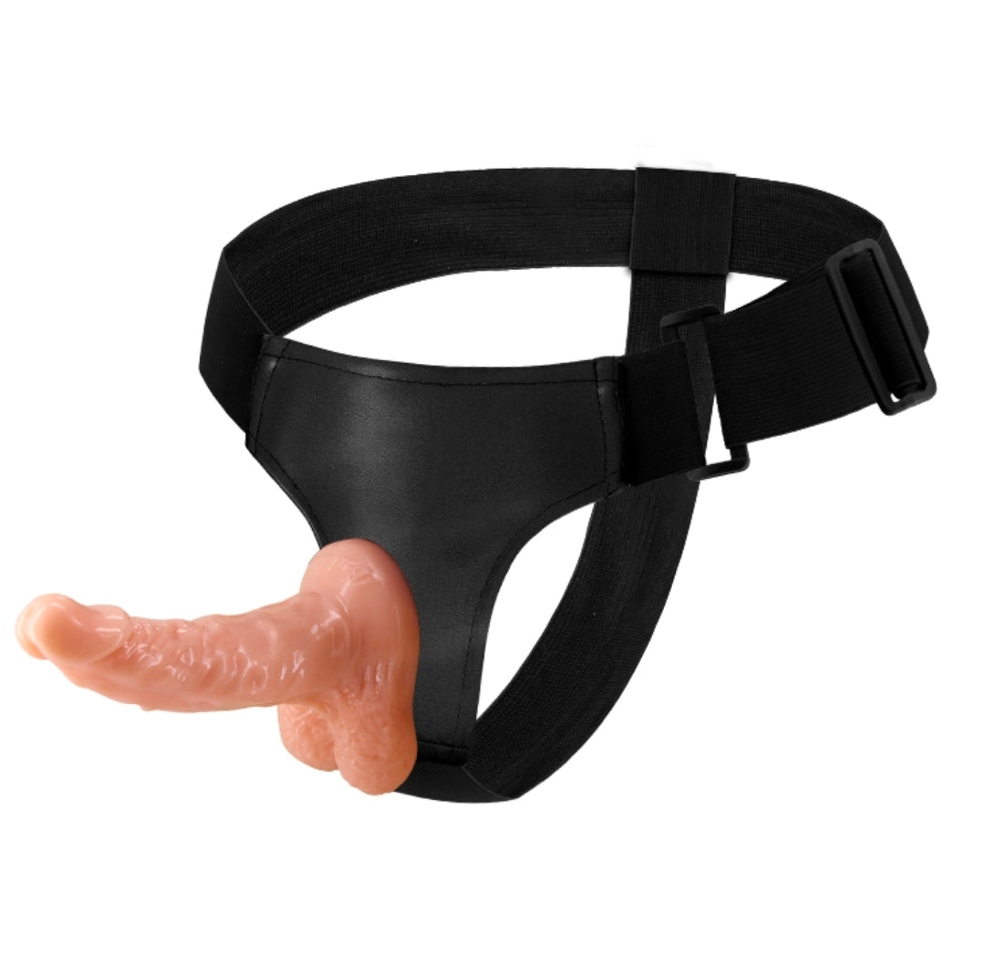 Arnés Strap-On Femenino con Dildo Punto G y Testículos | Ultra Passionate