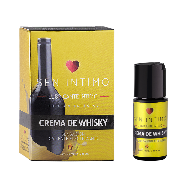 Lubricante Íntimo Crema de Whisky Sensación Caliente Electizante Sen Íntimo 30 ml