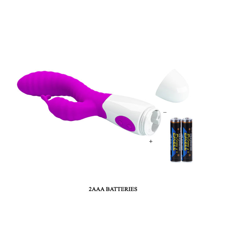 Vibrador Hyman punto G con estimulador de Clítoris