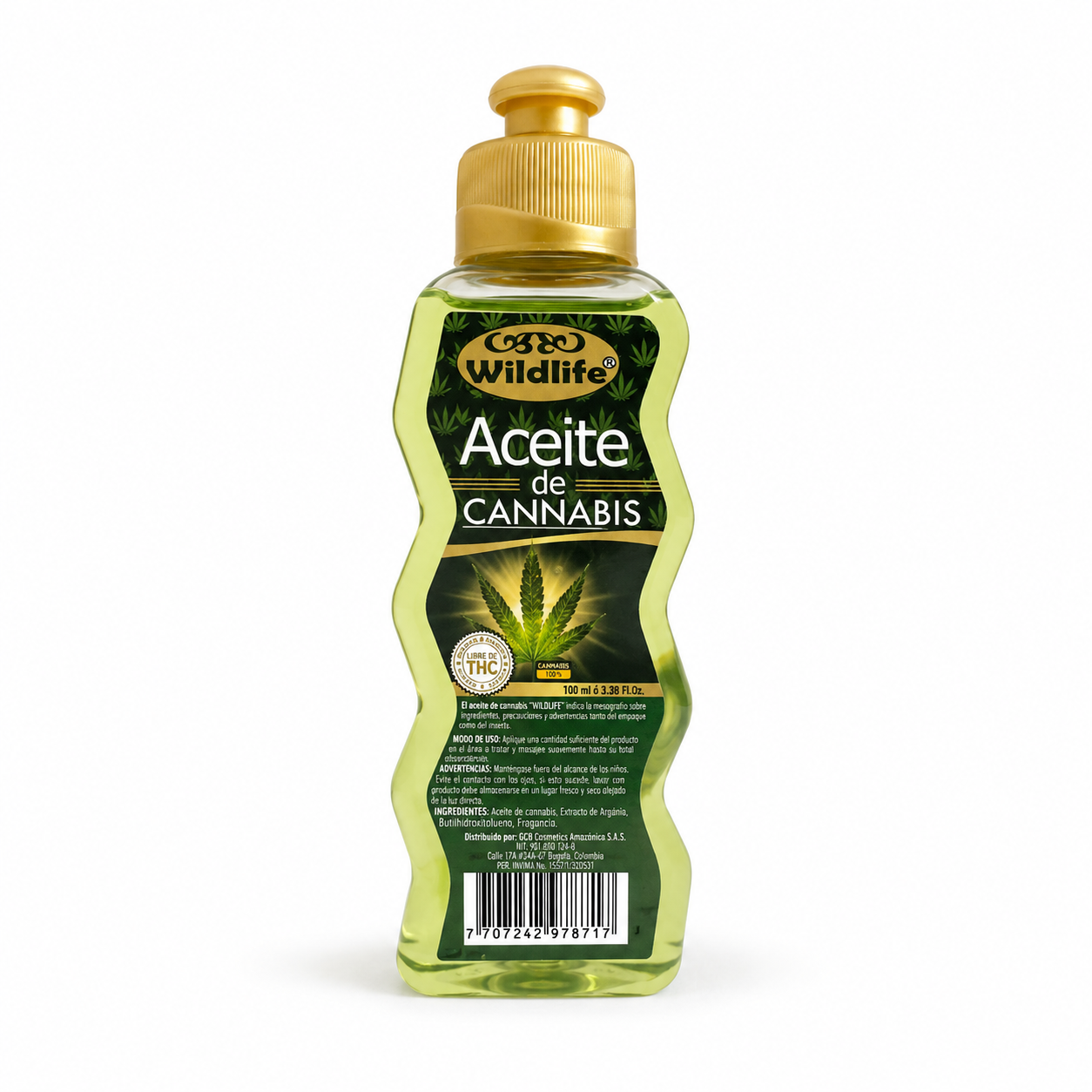 Aceite Corporal de Cannabis Wildlife 100 ml