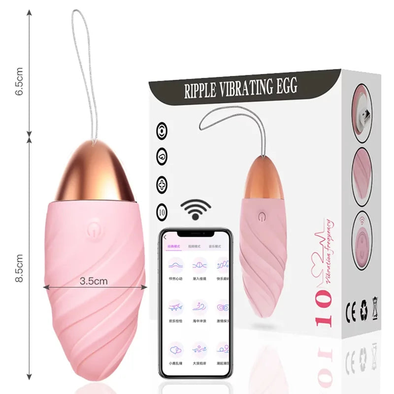 Huevo Vibrador Ripple con App