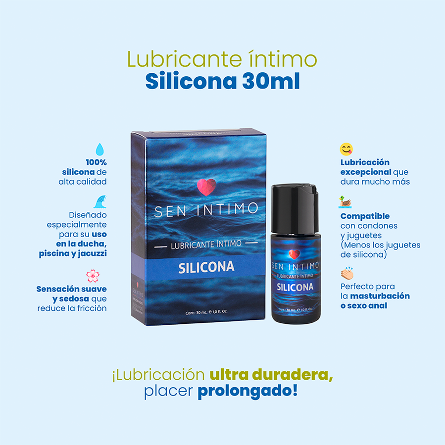 Lubricante Íntimo de Silicona Sen Íntimo 30 ml