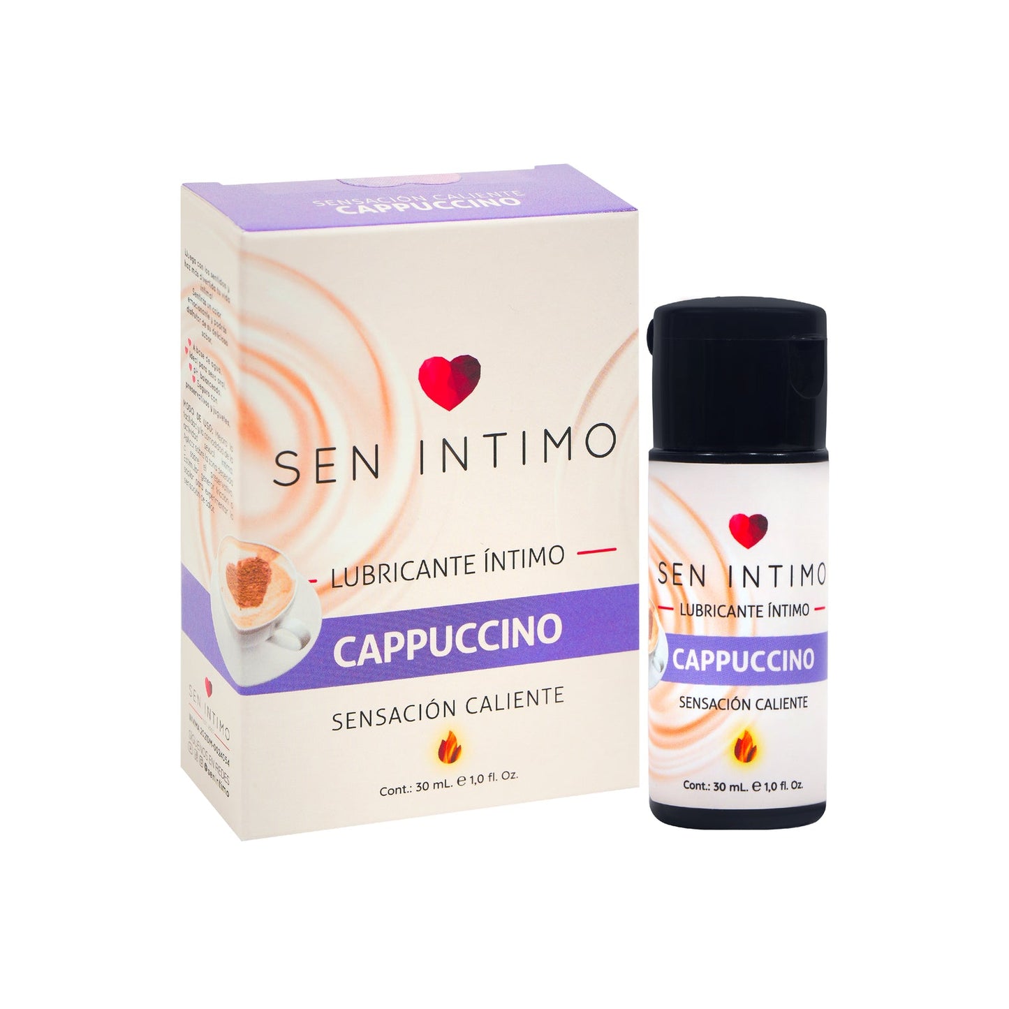 Lubricante Íntimo Capuccino Sensación Caliente Sen Íntimo 30 ml