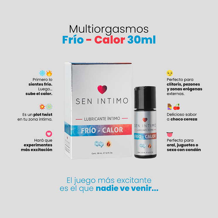 Lubricante Multiorgasmos Frio/Calor Sen Íntimo 30 ml