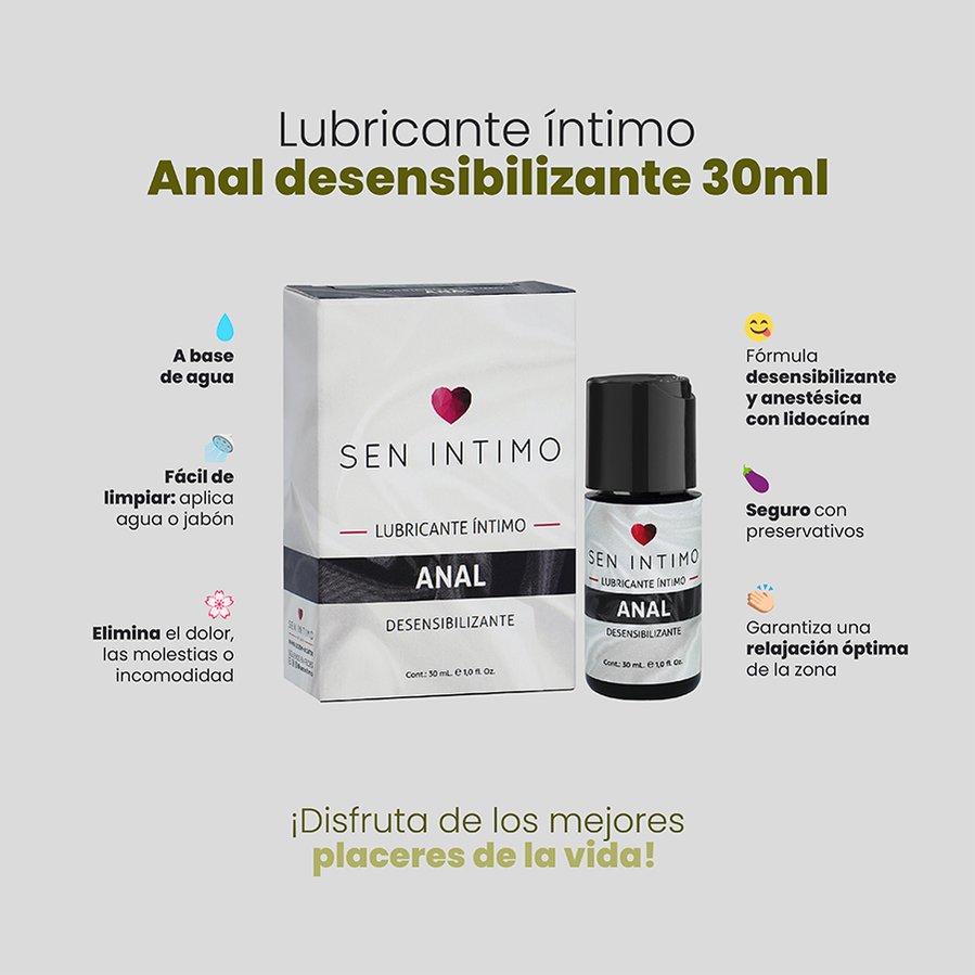 Lubricante Íntimo Anal Desensibilizante Sen Intimo 30ml