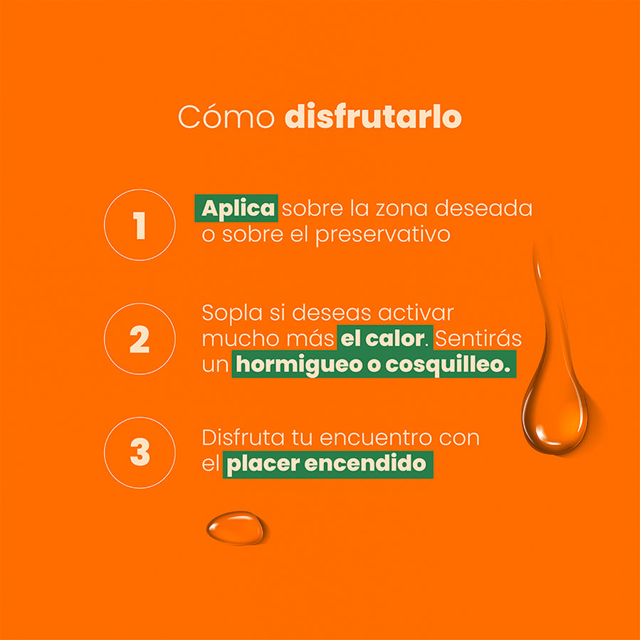 Lubricante Íntimo Mango Sensación Caliente Electizante Sen Íntimo 30 ml