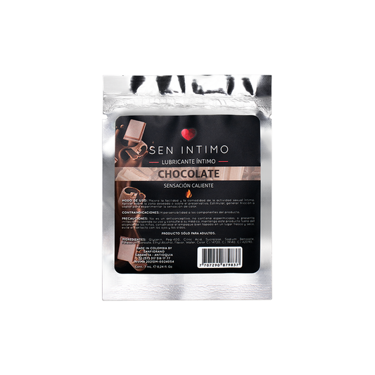 Lubricante Íntimo Chocolate Sachet Sensación Caliente Sen Íntimo 30 ml