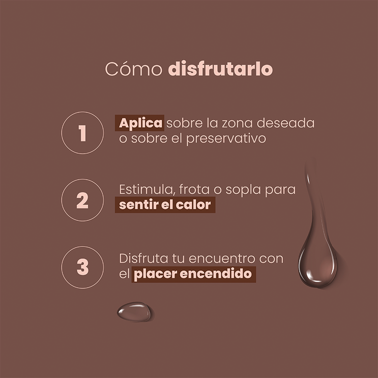 Lubricante Íntimo Chocolate Sensación  Caliente Sen Íntimo 30 ml
