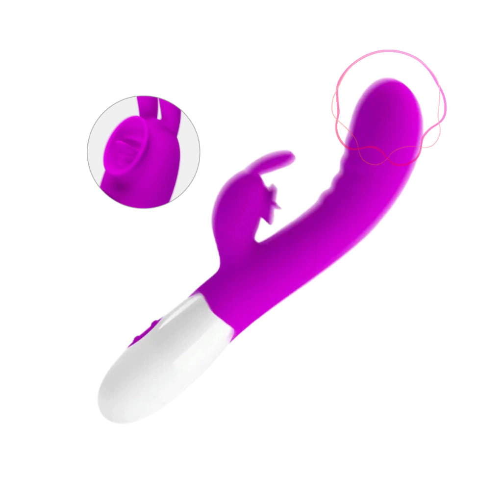 Vibrador con Estimulador de Clítoris Cerberus